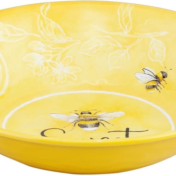 12-Piece Melamine Dinnerware Set, Bee Design - Picture 4 of 4